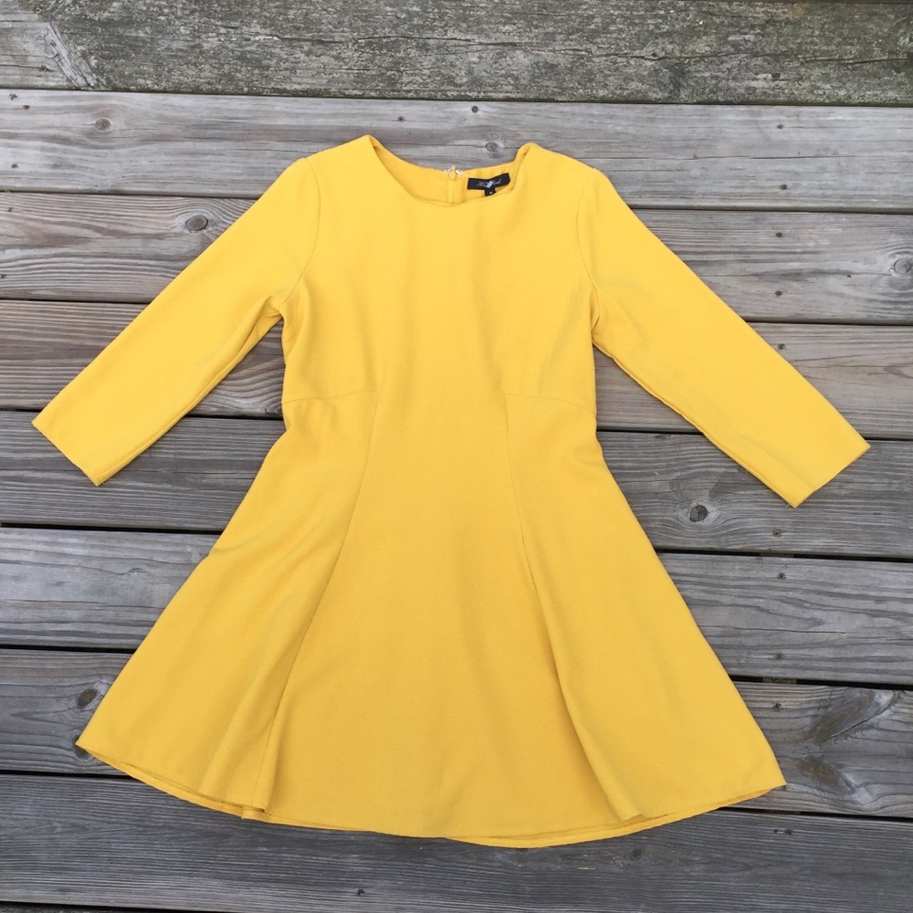 SOLD 💲NWT Honey Punch dress Golden Yellow - Picture 2 of 7